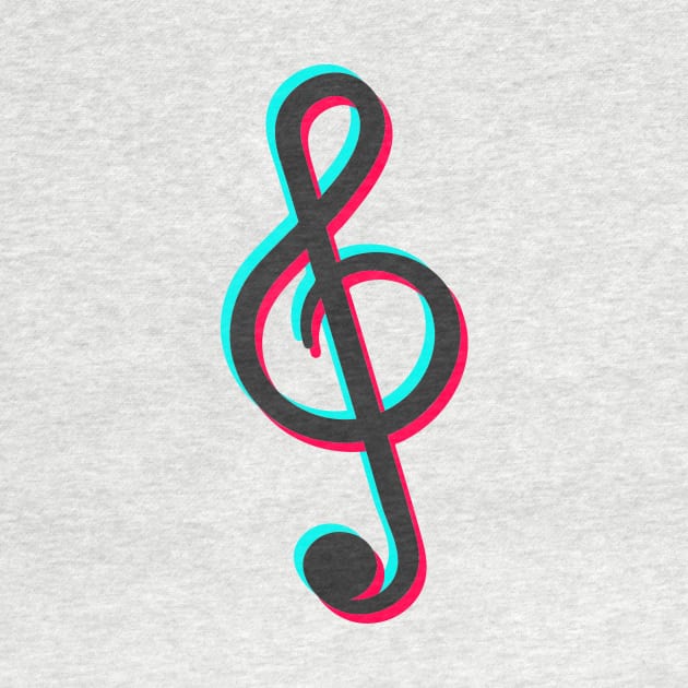 TikTok Music Sign Black by ThingyDilly